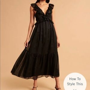 Abercrombie Drama Ruffle Maxi Dress